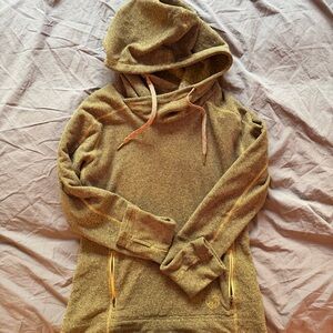 Noble Equestrian Outfitters Cozy Cowl Pullover Gray XS Fleece Horse